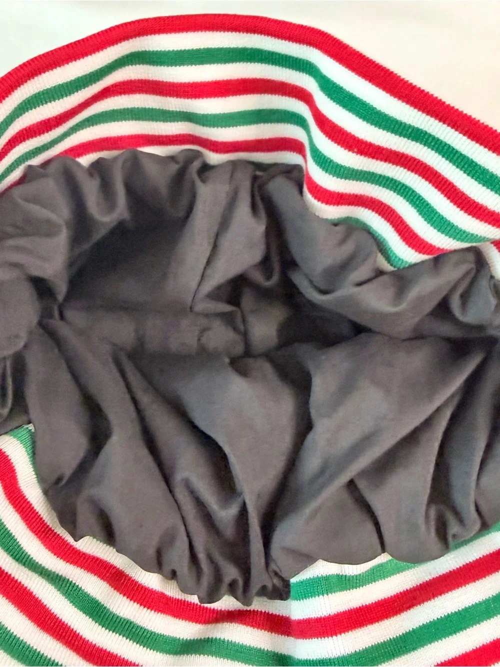 Girls Pleated Skirt Stripe‎ Waistband Black Size M Cute Graphic